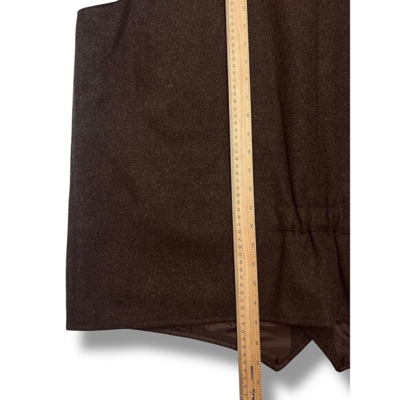 Powder River Outfitters Western Vest Mens 2XL Brown Wool - Picture 7 of 7